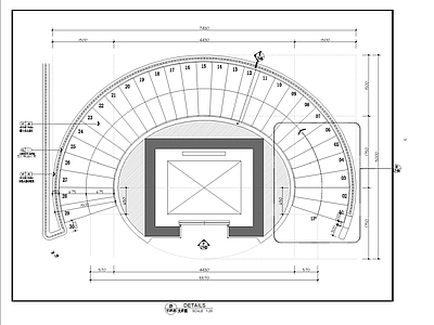 旋转楼梯节点 施工图