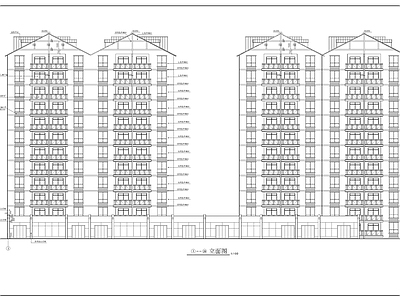 现代高层住宅楼建筑施工图