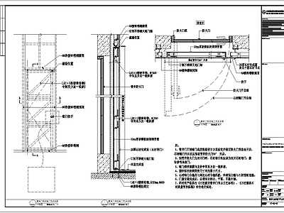 消火栓装饰门管道井装饰门节点 施工图 通用节点