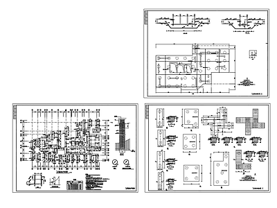 冲孔灌注桩基础节点 施工图