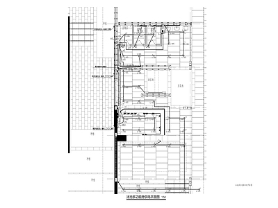 泳池更衣室电气平面图和系统图 施工图 建筑电气