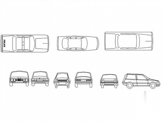 各种车CAD图块下载