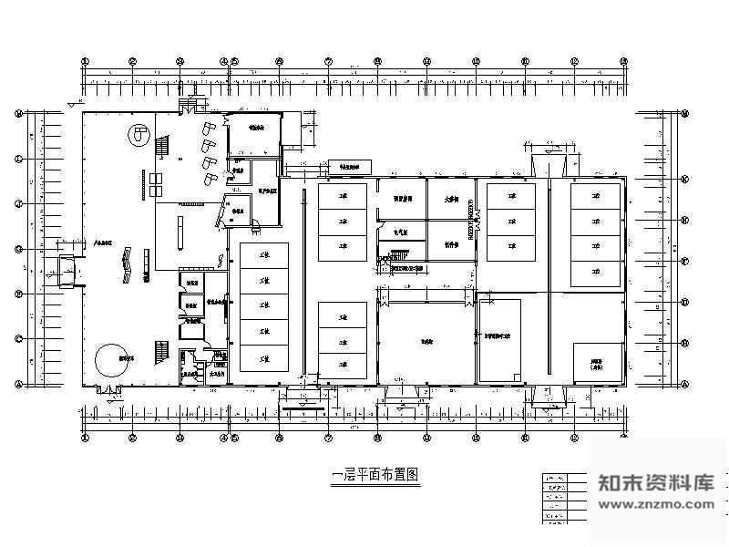 施工图某知名汽车展厅装修图