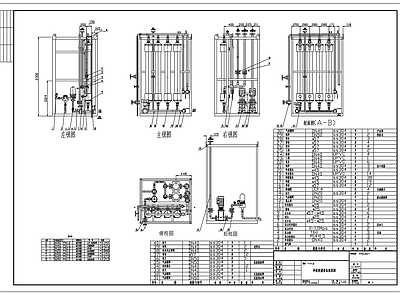 单级超滤设备组装图 施工图