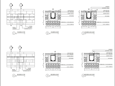 线性排水沟通用详图 施工图 园林景观给排水