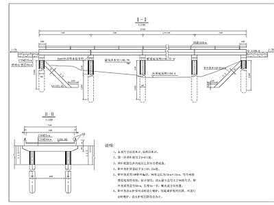 某水利工程7 5米跨度板桥桥梁结构钢筋图 施工图