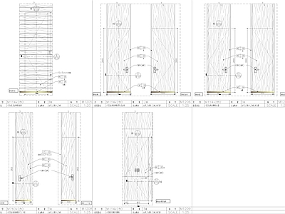 全日制餐厅平开门节点 施工图 通用节点