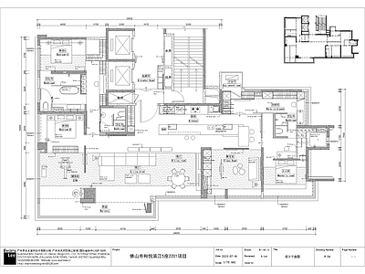 悦滨江5座2201平层 施工图