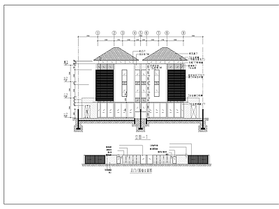 双拼豪华别墅建筑 施工图