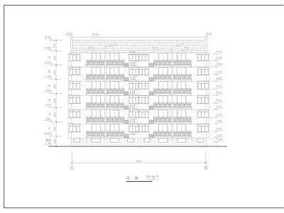 六层住宅楼建筑 施工图