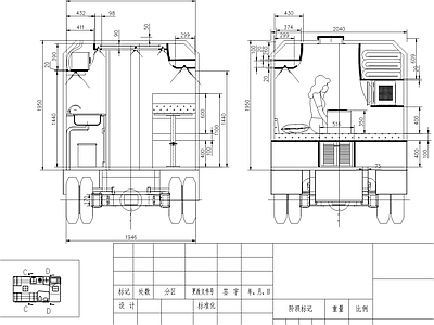 房车内部 施工图