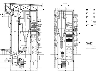 75t h循环流化锅炉总图 施工图