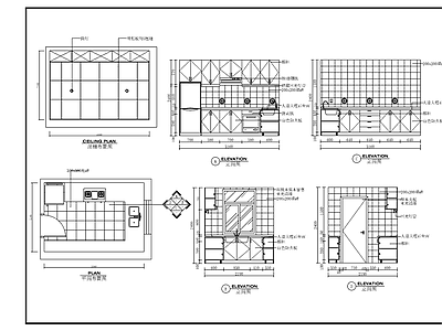 厨房橱柜12套 施工图 柜类