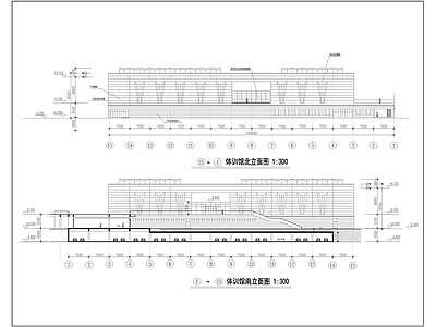 学校体育馆校史馆办公中心建筑 施工图