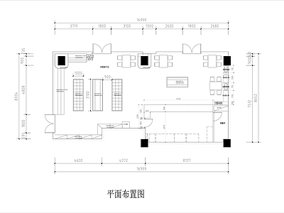 零食商铺室内 施工图