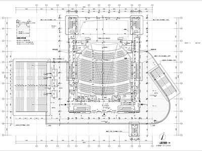 中学报告厅建筑 施工图