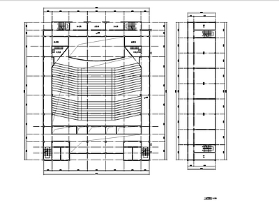 1200座报告厅建筑平面