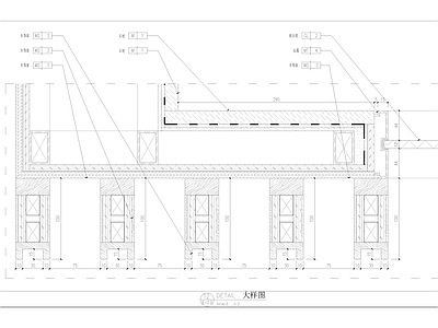 客房套房柜体边柜节点 施工图 柜类