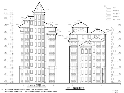 9层公寓建筑 施工图