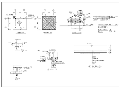 湖边休闲亭详图 施工图