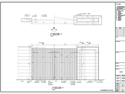 铁艺门及墙面详图 施工图 通用节点