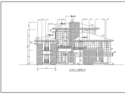 北京某经典别墅建筑 施工图