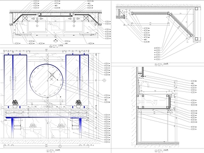 双盆洗手台节点 施工图