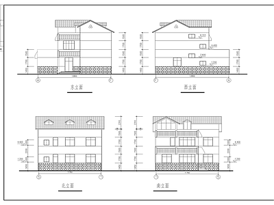 乡村别墅建筑 施工图