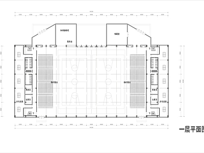 大学体育馆建筑总平图