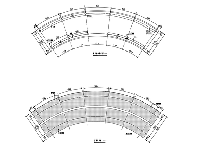 弧形长廊节点 施工图
