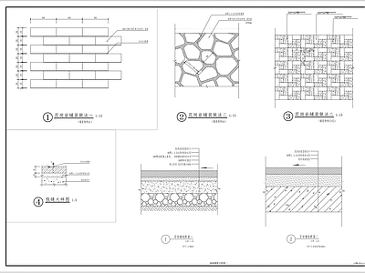 景观铺装节点 施工图