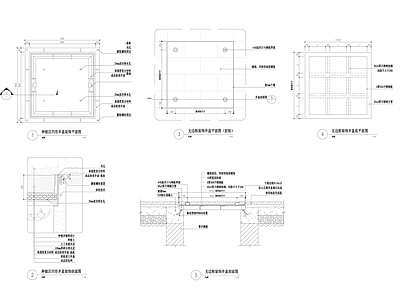 装饰井盖节点 施工图