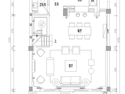 新中式别墅室内 施工图 效果图