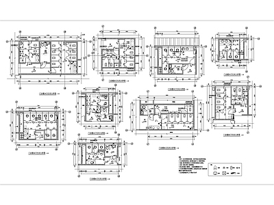 门诊楼卫生间大样图 施工图
