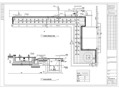 对景亭水景给排水详图 施工图