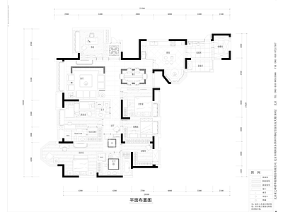 现代大平层室内 施工图