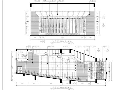 500人报告厅室内 施工图