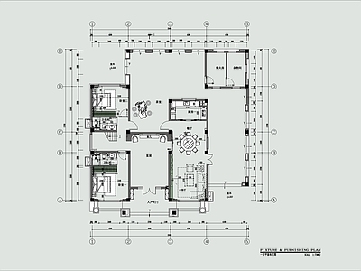 现代别墅室内 施工图