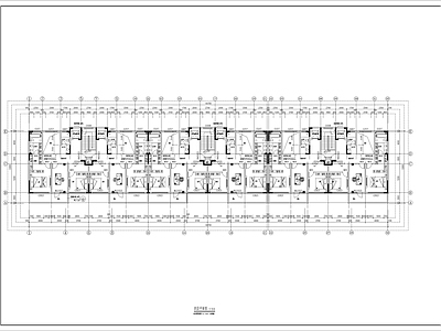 4层叠拼别墅住宅楼 施工图