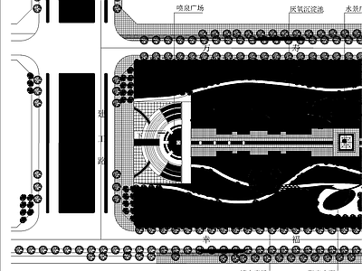 公园绿化带 施工图