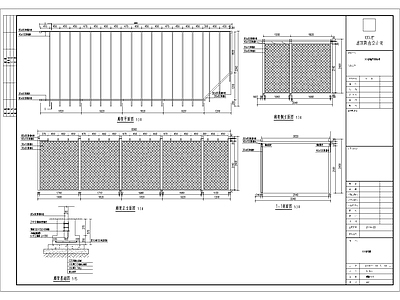 防腐木廊架做法 施工图