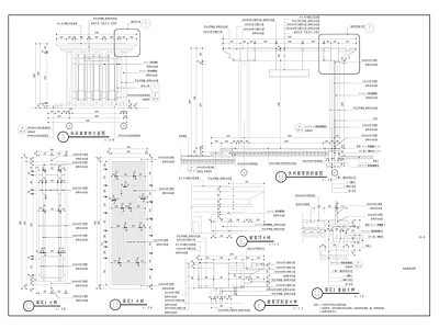 景观廊架详图 施工图