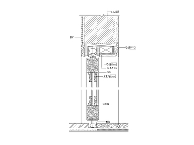 折叠门节点 施工图