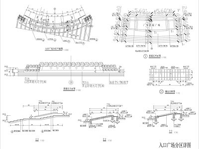 广场景观详图 施工图