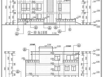 三层自建房简约建筑 施工图