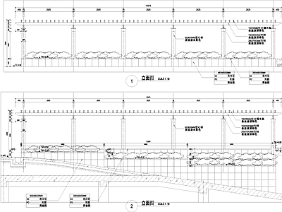 地下车库入口景观廊架节点施工详图 施工图