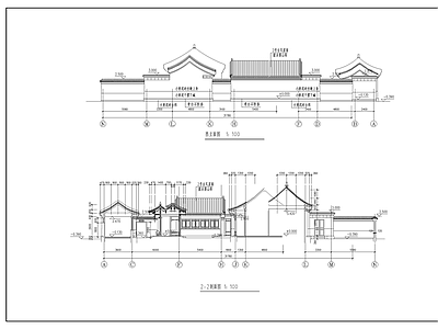 四合院住宅方案 节点详图 施工图