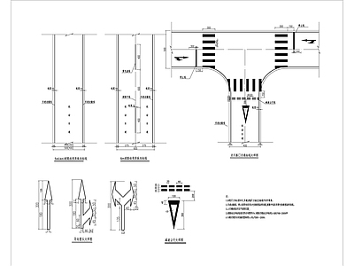 道路标线大样节点详图