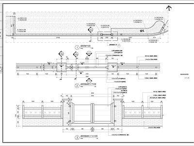 最新农村菜地围栏庭院围栏节点详图 施工图