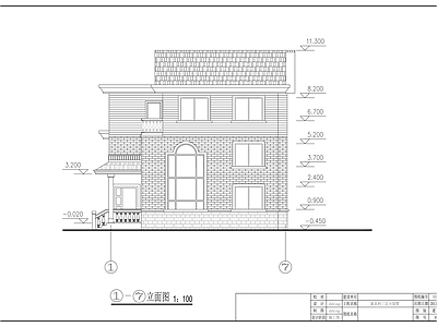 三层 10 11x12 洋楼施工图 节点详图